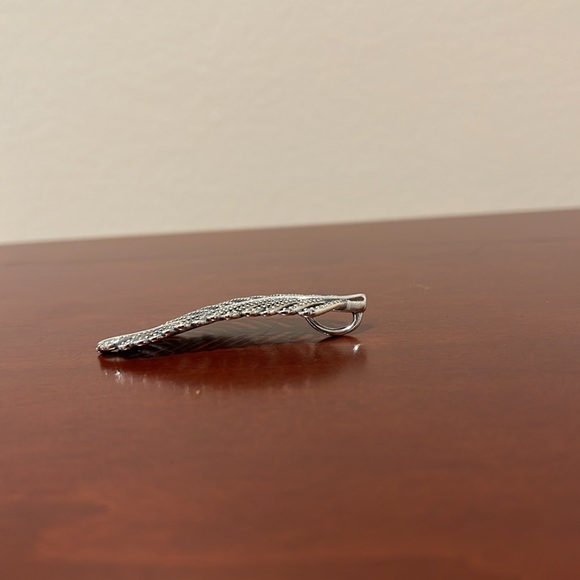 *Price Firm* Pandora Retired Sterling Silver “Light as a Feather” Pendant -New - Picture 5 of 7